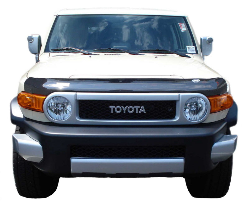 AVS 07-14 Toyota FJ Cruiser High Profile Bugflector II Hood Shield - Smoke - 25139