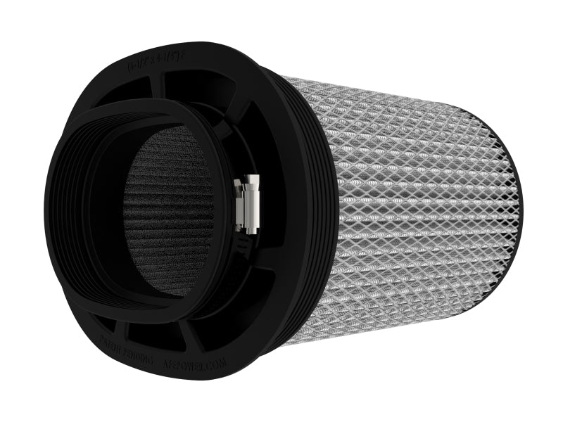 aFe Magnum FLOW Air Filter Pro DRY S (6.5x4.75)in F x (9x7)in B x (9x7) T (Inverted) x 9in H - 21-91109