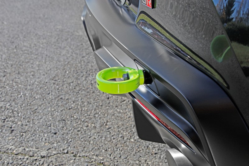 Perrin 20+ Toyota Supra Tow Hook Kit (Rear) - Neon Yellow - PTP-BDY-250NY