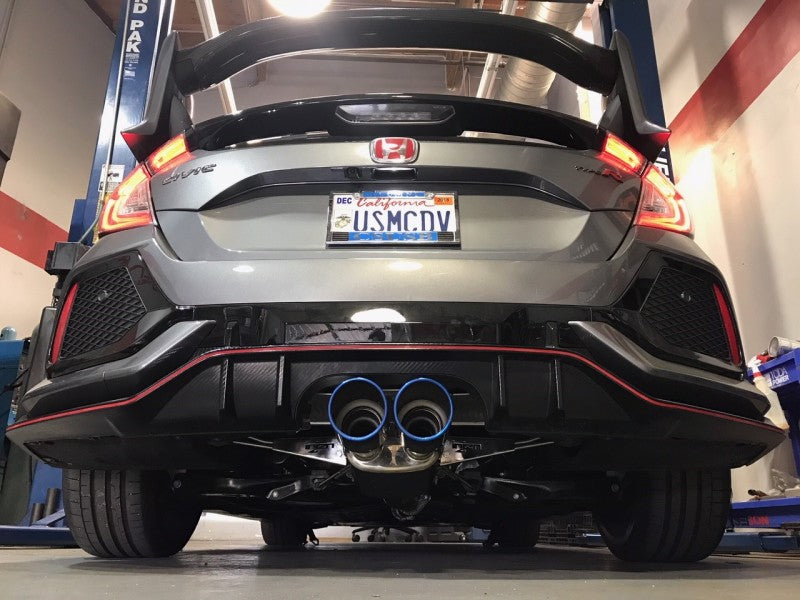 Injen 17-22 Honda Civic Type-R 3in SS Cat-Back Exhaust w/ Dual Burnt Titanium Tips - SES1582TT