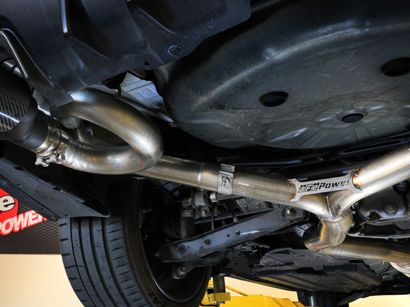 aFe Subaru WRX/STi 15-21 H4-2.0/2.5L Takeda 3in to 2-1/2in Stainless Cat-Back Exhaust w/ Black Tip - 49-36810-B