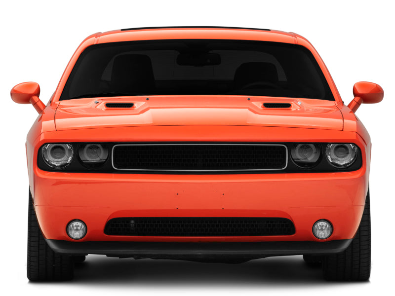 Raxiom 08-14 Dodge Challenger Dual LED Halo Projector Headlights- Black Housing (Clear Lens) - CH3684