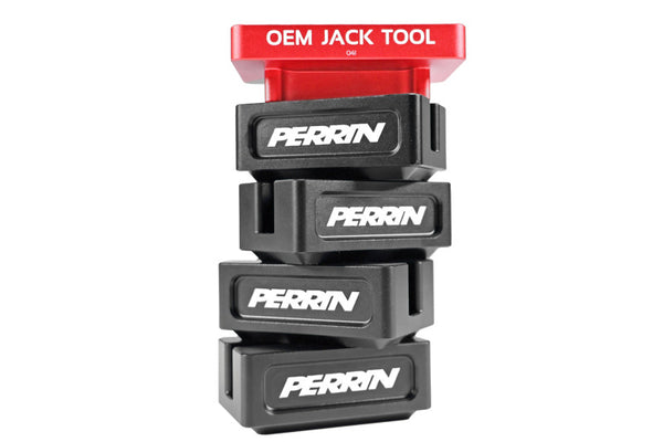 Perrin Jack Pad Set for Subaru (5pc) - Black - PSP-BDY-040BK for 2008-2025 Subaru WRX - front view