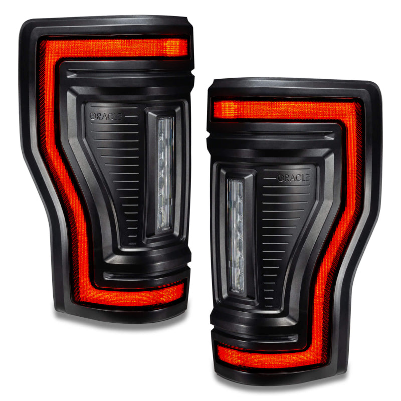 Oracle Lighting 17-22 Ford F-250/350 (Black Series) Flush Mount LED Tail Lights SEE WARRANTY - 5896-504-T