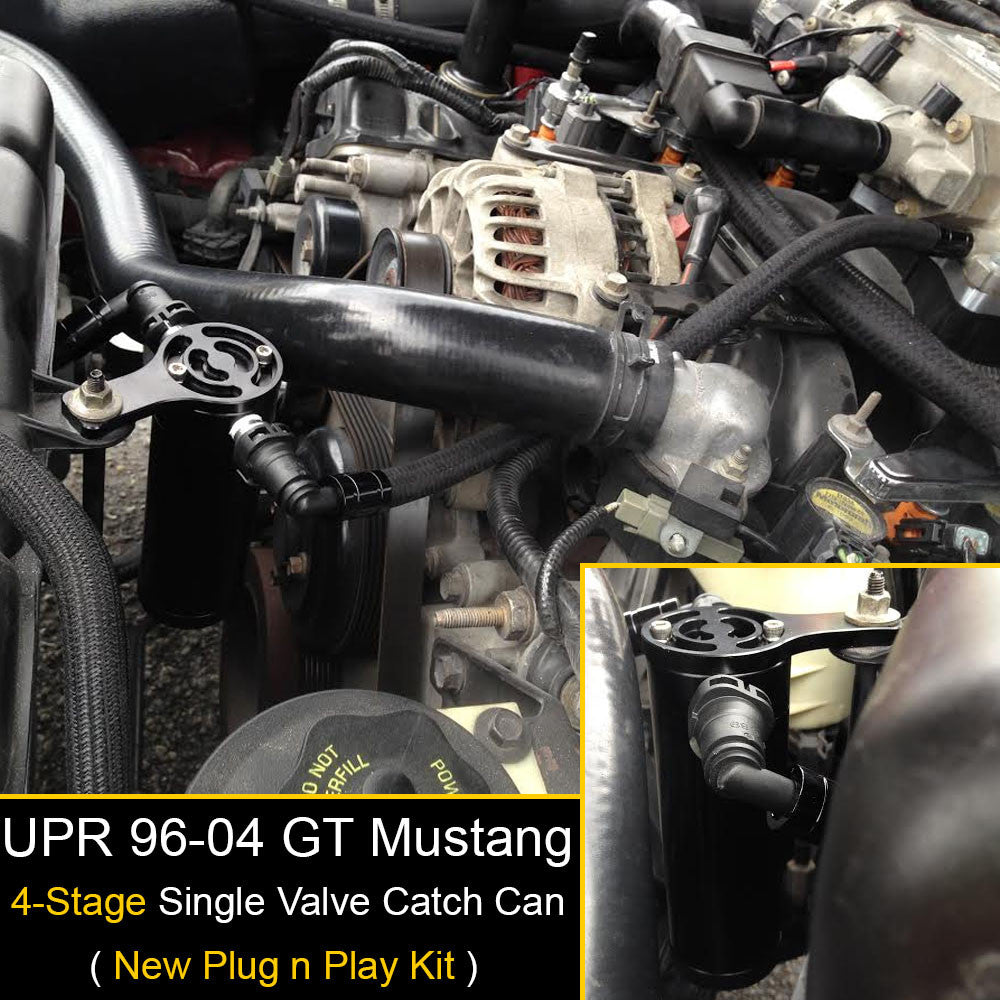 UPR - Plug N Play™ SC Oil Catch Can Separator (fits 96-04 Mustang GT) UPR - 5028-126 for 1996-2004 Ford Mustang