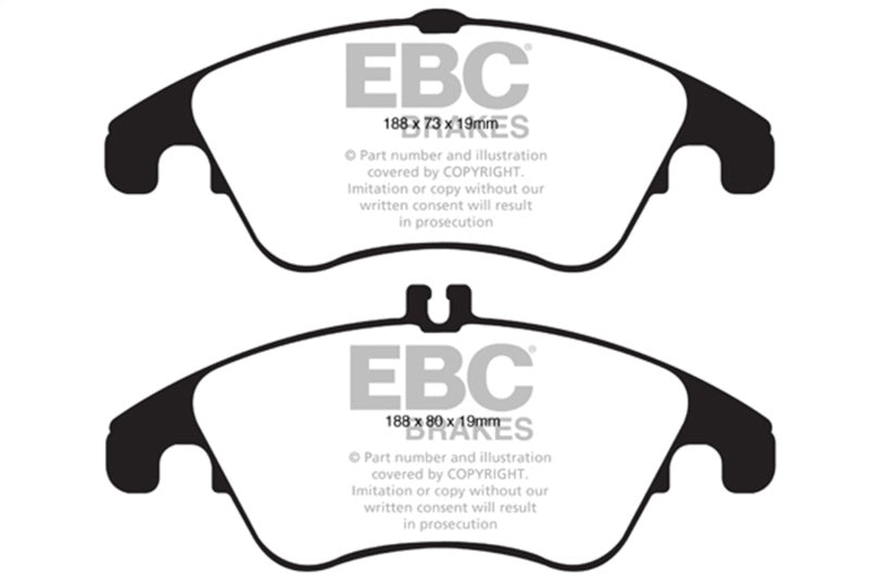 EBC 13-14 Mercedes-Benz C300 (W204) 3.5 Ultimax2 Front Brake Pads - UD1342