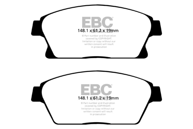 EBC 13+ Buick Encore 1.4 Turbo Redstuff Front Brake Pads - DP32067C