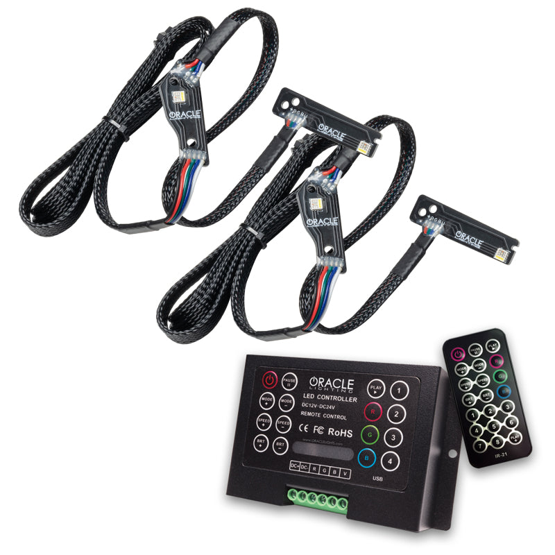 Oracle 1521 Nissan GTR RGB+W (Lightning Bolt) Headlight DRL Upgrade Kit ColorSHIFT 2 SEE WARRANTY - 1283-333