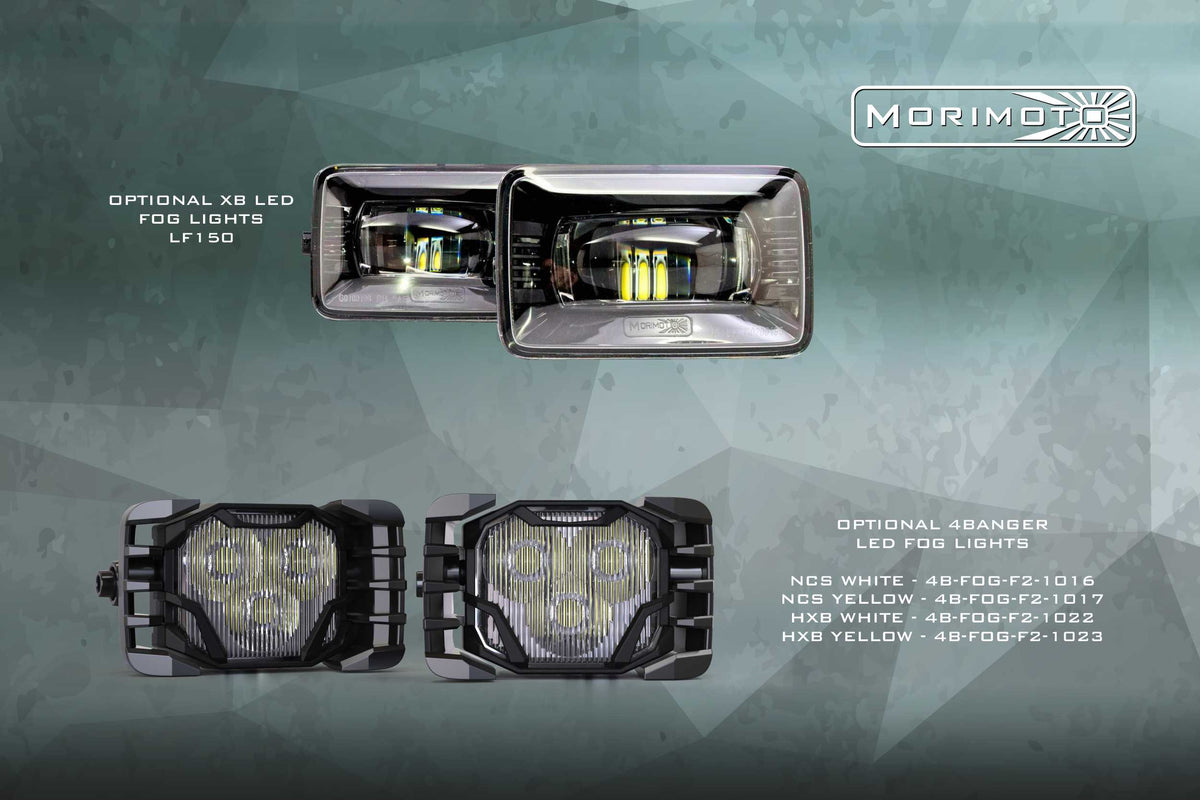 Morimoto - XB Hybrid-R LED Headlights: Ford F150 (18-20) (Pair / ASM) - LF955