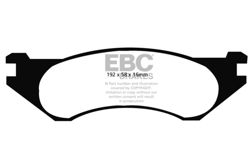 EBC 98-02 Dodge Ram Van B1500 Yellowstuff Front Brake Pads - DP41306R