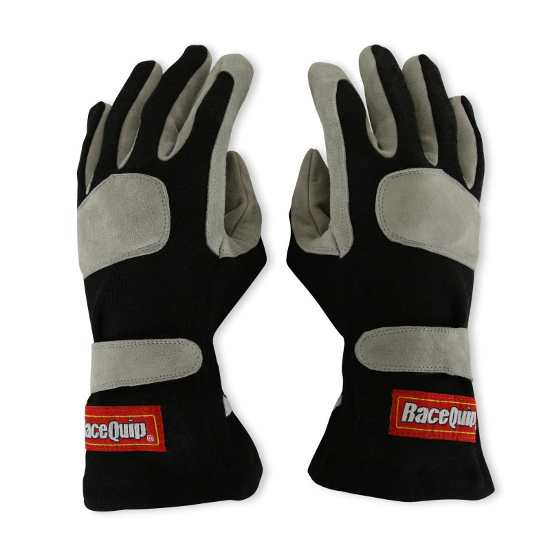 RaceQuip Black 1-Layer SFI-1 Glove - Medium - 351003RQP