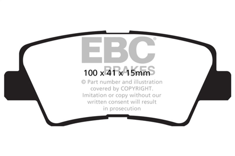 EBC 09-11 Hyundai Azera 3.3 Redstuff Rear Brake Pads - DP32031C