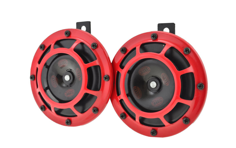 Hella Supertone Horn Kit 12V 300/500HZ Red - 003399801