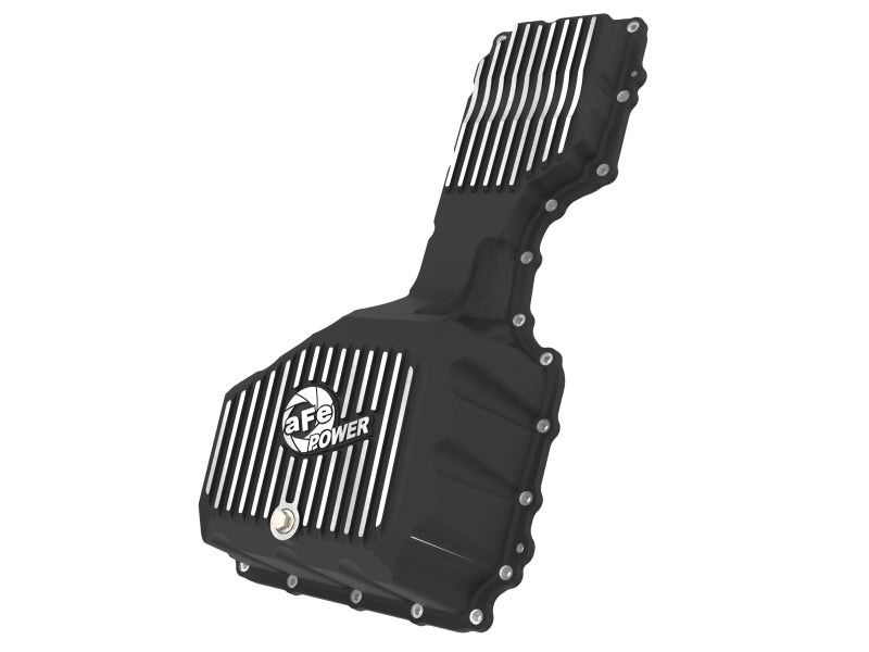 aFe 20-25 GM Diesel V8-6.6L L5P Engine Oil Pan w/ Machined Fins - 46-71370B