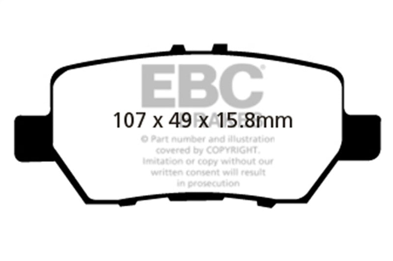 EBC 05-08 Acura RL 3.5 Greenstuff Rear Brake Pads - DP21736
