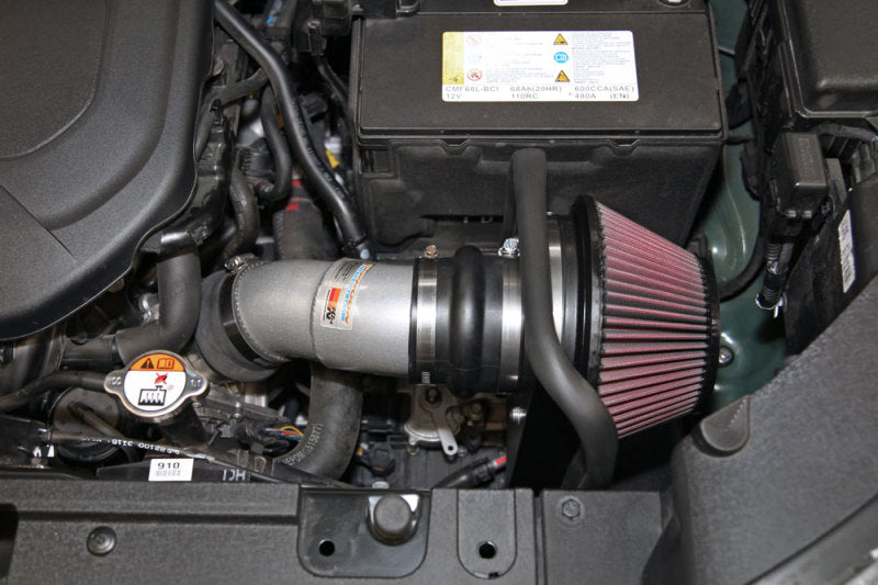 K&amp;N 14-16 Kia Soul L4 2.0L Typhoon Cold Air Intake Aluminum Silver - 69-5313TS