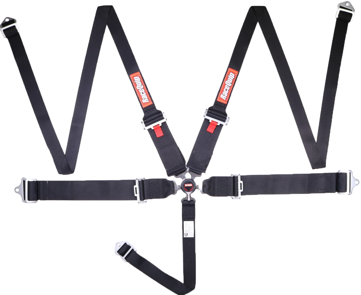 RaceQuip Black SFI CAMLOCK 5pt PD Lap HNR Seat Belt
