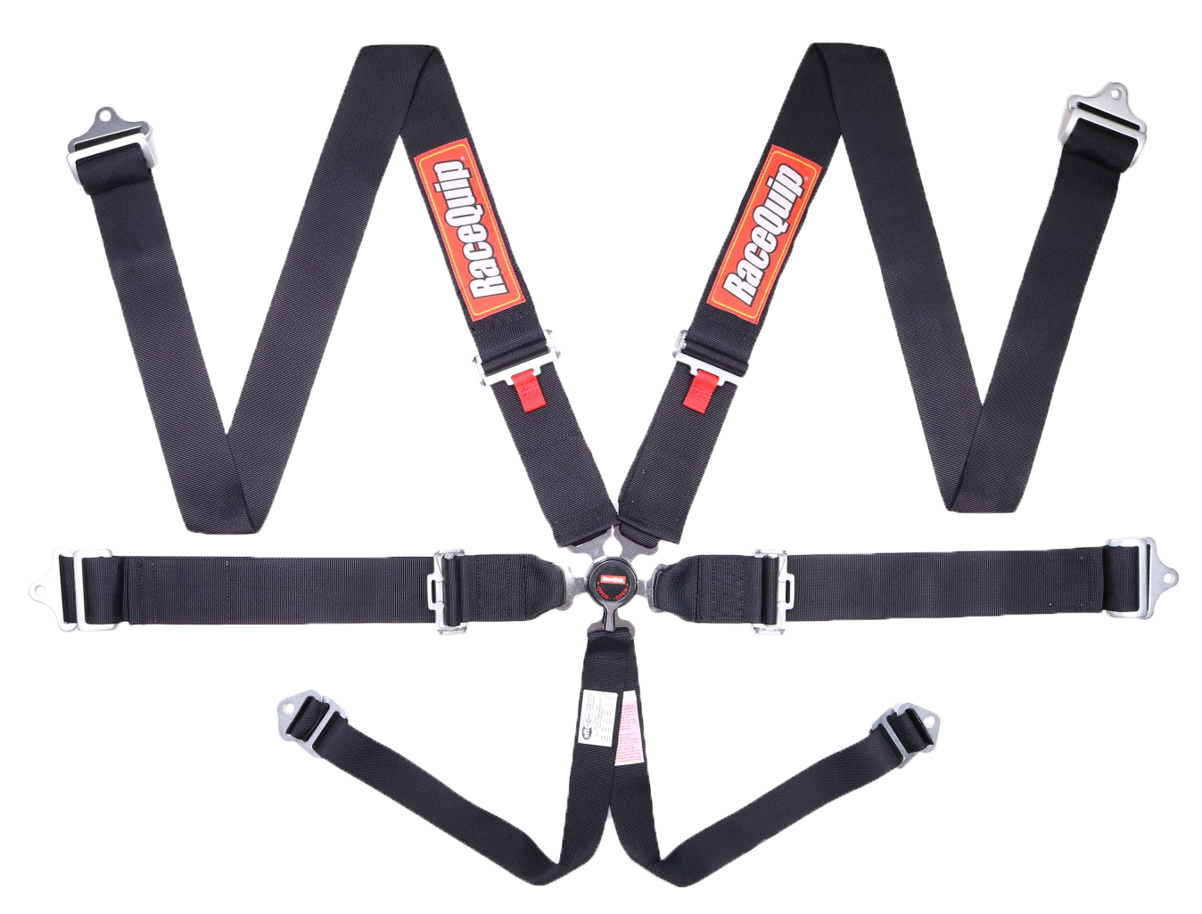 RaceQuip Black SFI CAMLOCK 6pt PD Lap Seat Belt