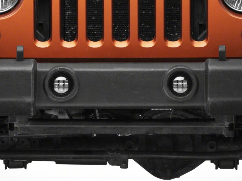 Raxiom 07-23 Jeep Wrangler JK &amp; JL Axial Series Tri-Bar LED Fog Lights- Amber - J130810