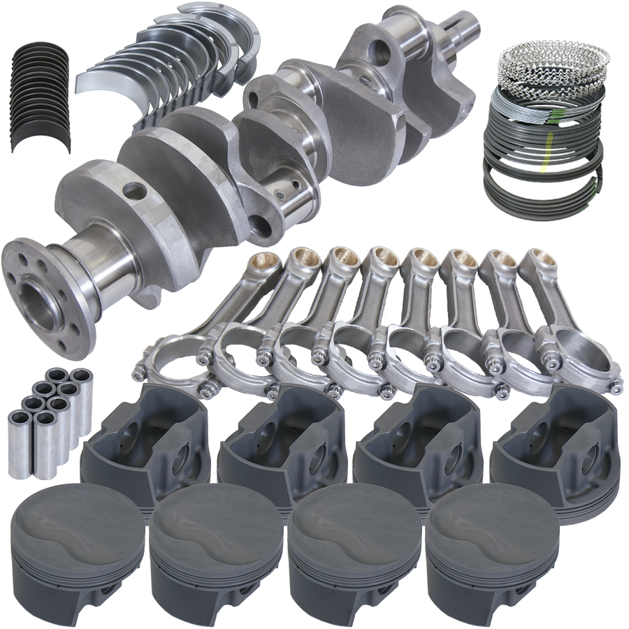 Eagle Chrysler 360 4.000in Crank 6.123in I-Beam Rods -5cc Flat Top 4.040in Pistons Balanced Assembly - B20410040 - front view