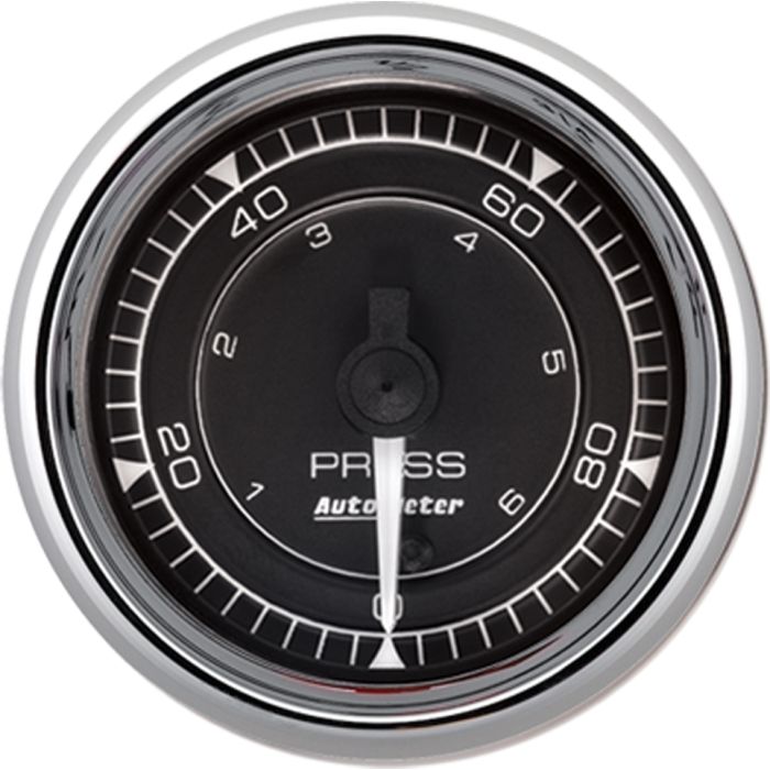 Autometer Chrono 2-1/16in 100PSI Digital Stepper Motor Pressure Gauge - Chrome - 9753