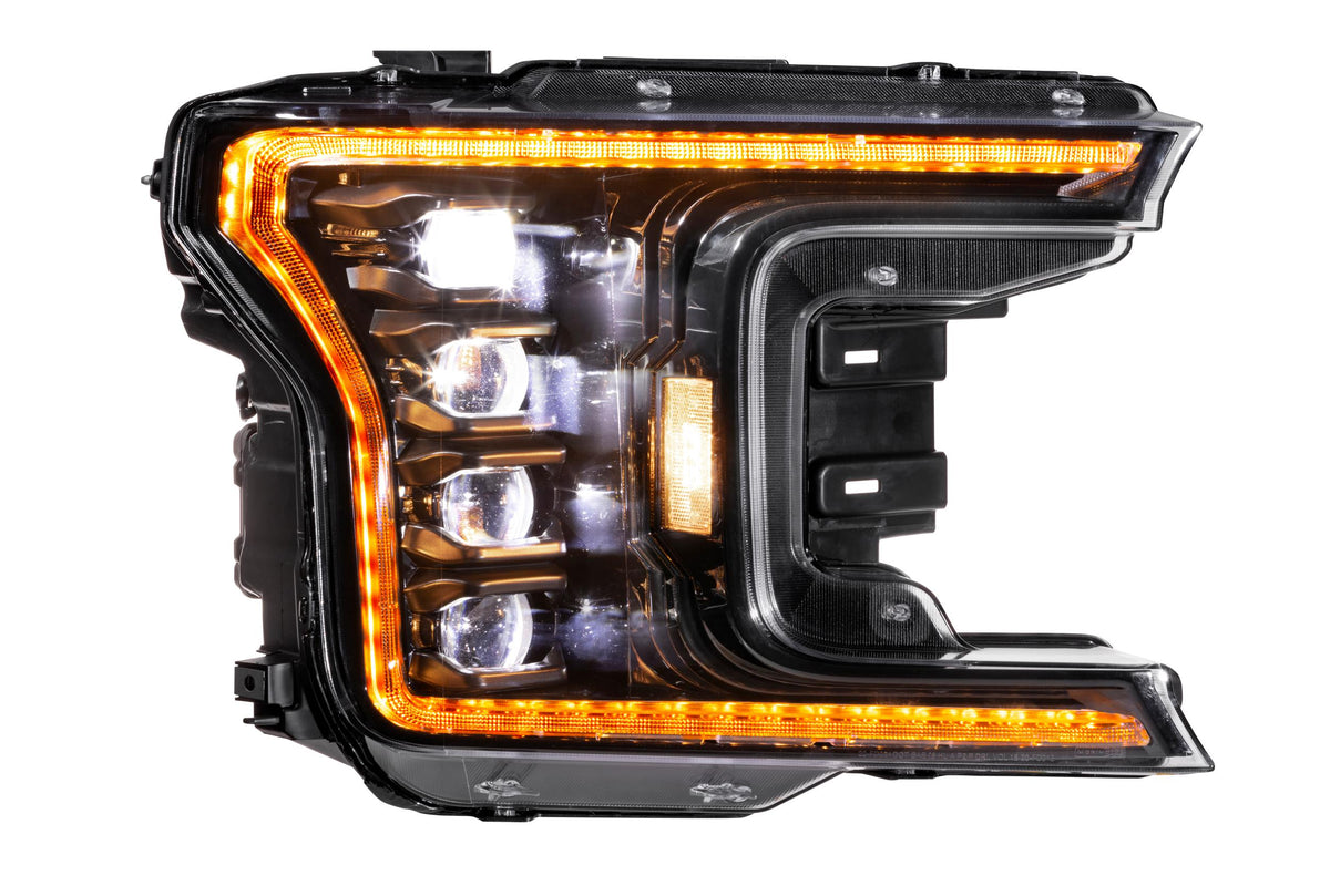 Morimoto - XB LED Headlights: Ford F150 (18-20) (Pair / ASM Amber DRL) (Gen 2) - LF501.2-A-ASM
