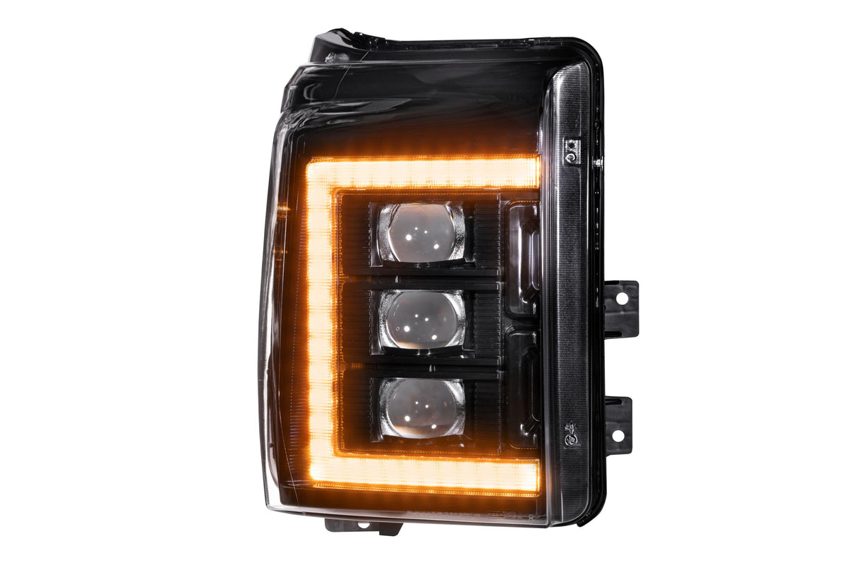 Morimoto - XB LED Headlights: Ford Super Duty (11-16) (Pair / Amber DRL) - LF505-A-ASM