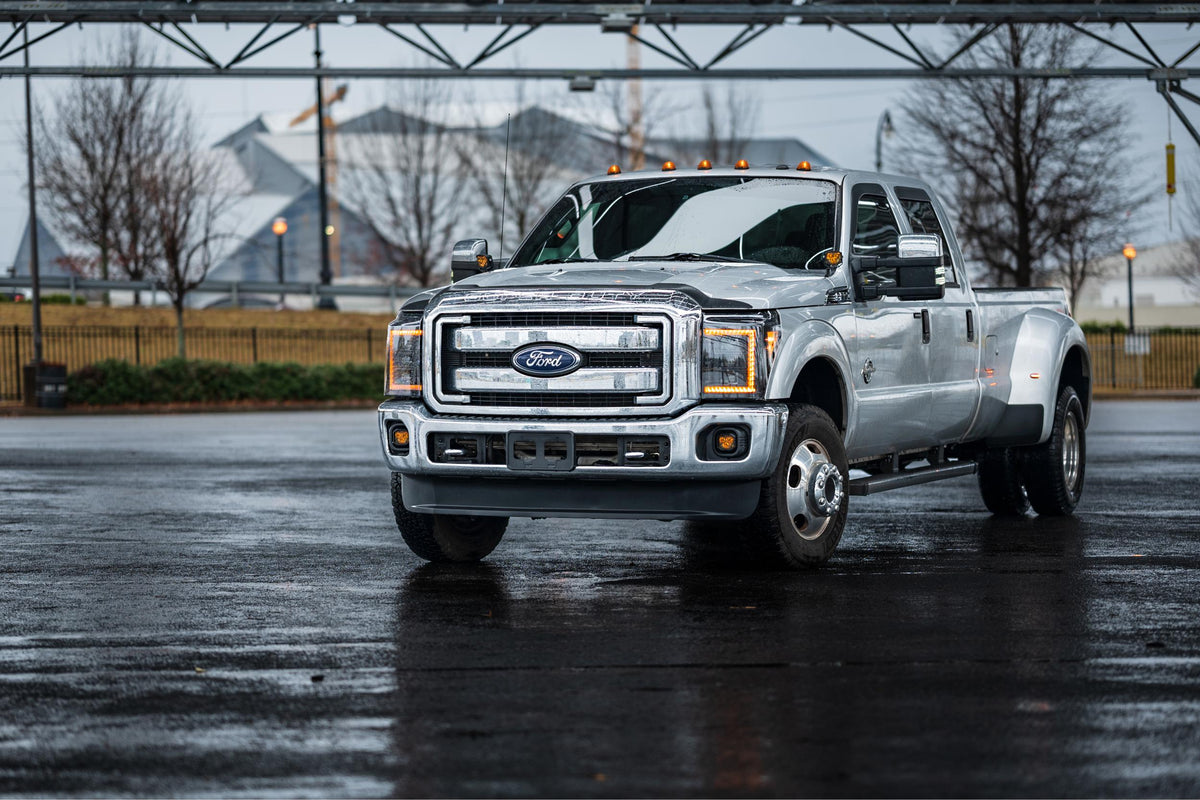 Morimoto - XB LED Headlights: Ford Super Duty (11-16) (Pair / Amber DRL) - LF505-A-ASM