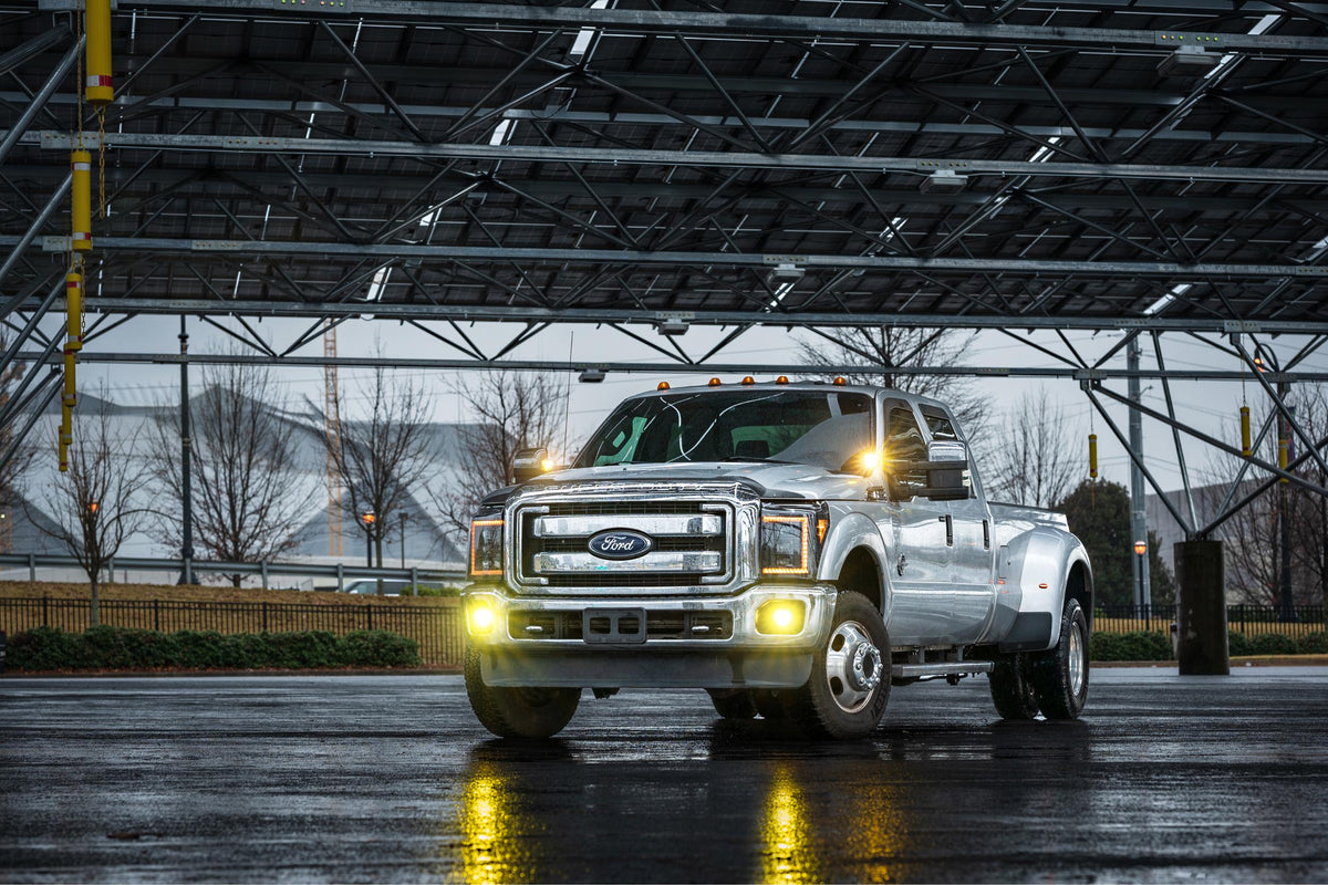 Morimoto - XB LED Headlights: Ford Super Duty (11-16) (Pair / Amber DRL) - LF505-A-ASM