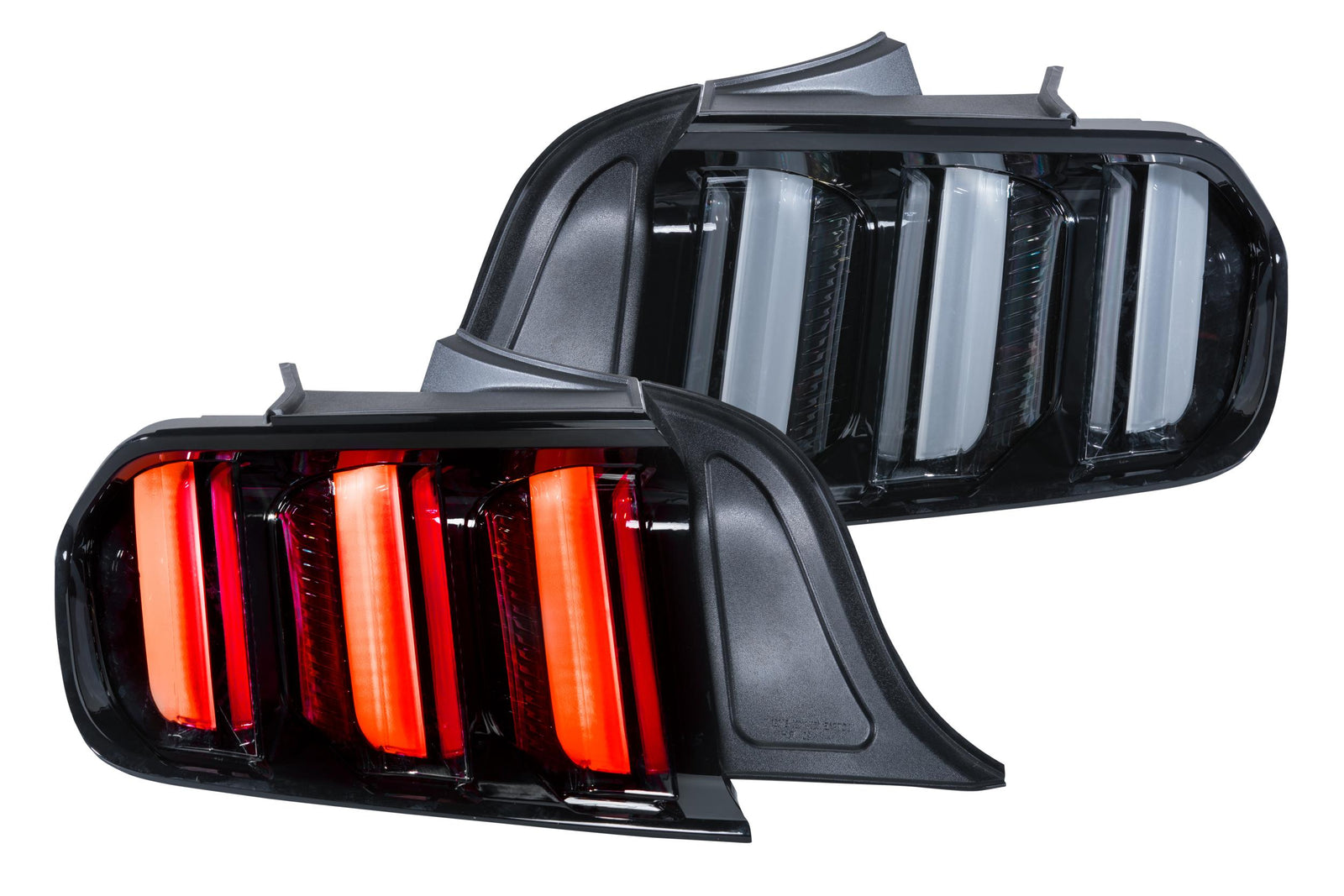 Morimoto - XB LED Tail Lights: Ford Mustang (15-22) (Pair / Clear / Amber Seq) - LF425