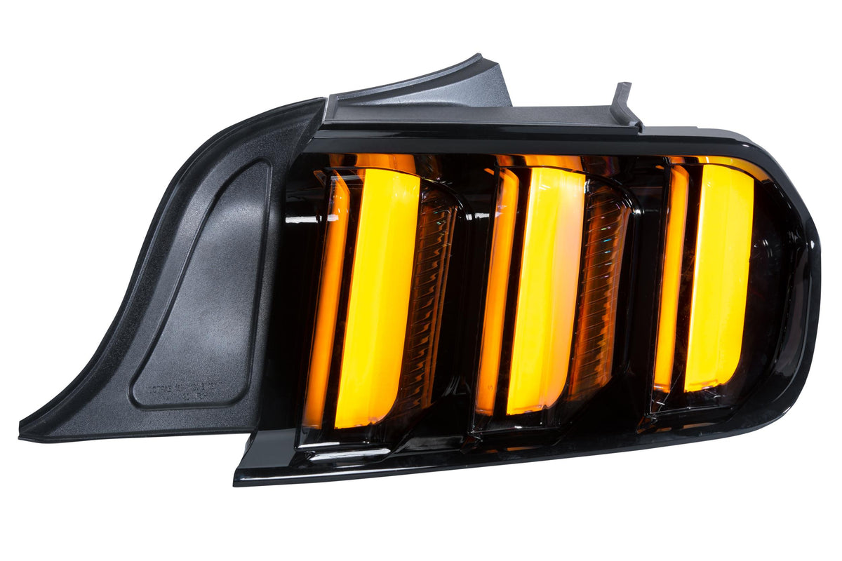 Morimoto - XB LED Tail Lights: Ford Mustang (15-22) (Pair / Clear / Amber Seq) - LF425