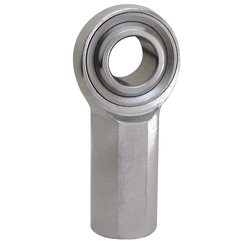QA1 K Series 3-Pc Rod End - Female/Left Hand - .375in Bore x 3/8-24 - Carbon Steel w/PTFE - KFL6T