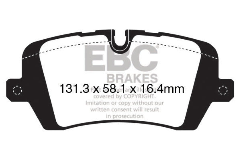 EBC 13+ Land Rover Range Rover 3.0 Supercharged Yellowstuff Rear Brake Pads - DP42161R