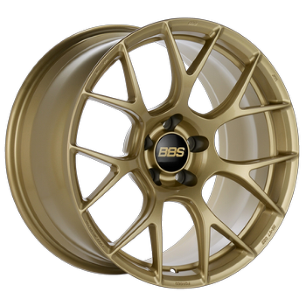 BBS RE-V7 19x9.5 5x120 ET25 Gold Wheel 82mm PFS/Clip Required - REV7057GL by BBS