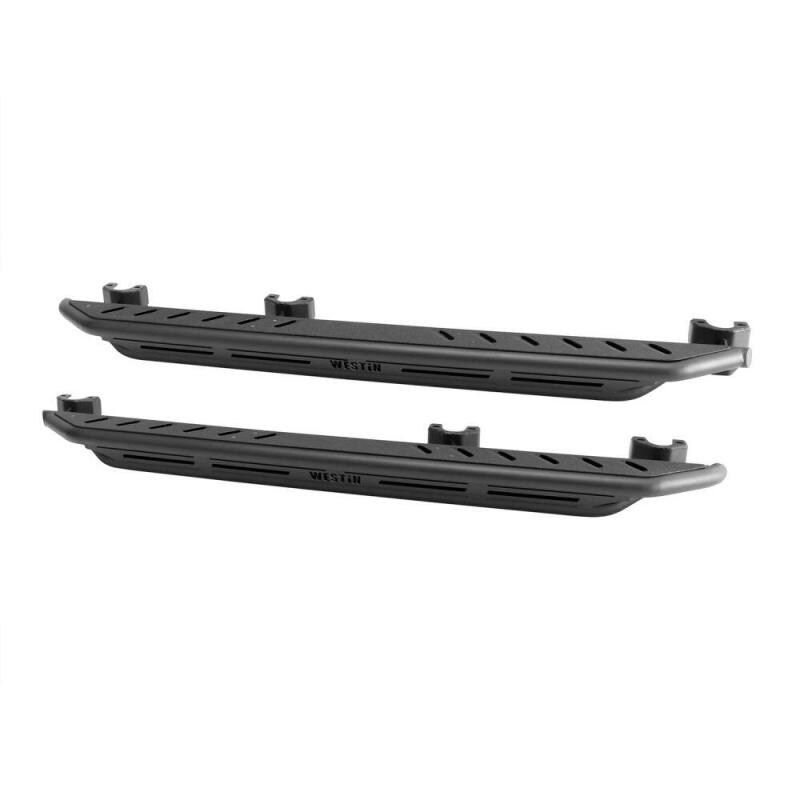 Westin/Snyper 2018+ Jeep Wrangler JL Unlimited 4DR Triple Tube Rock Rail Steps - Textured Black - 42-6025
