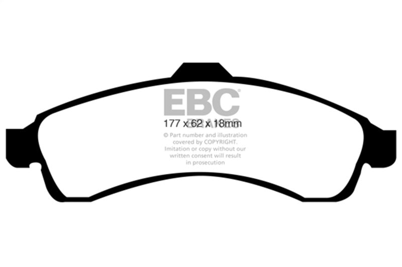 EBC 03-05 Chevrolet SSR 5.3 Redstuff Front Brake Pads - DP31618C