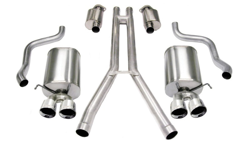Corsa 2004-2008 Cadillac XLR 4.6L Polished Sport Cat-Back Exhaust - 14156