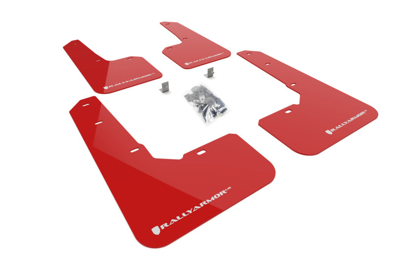 Rally Armor 22-25 Subaru Outback Wilderness Red Mud Flap White Logo - MF76-UR-RD/WH
