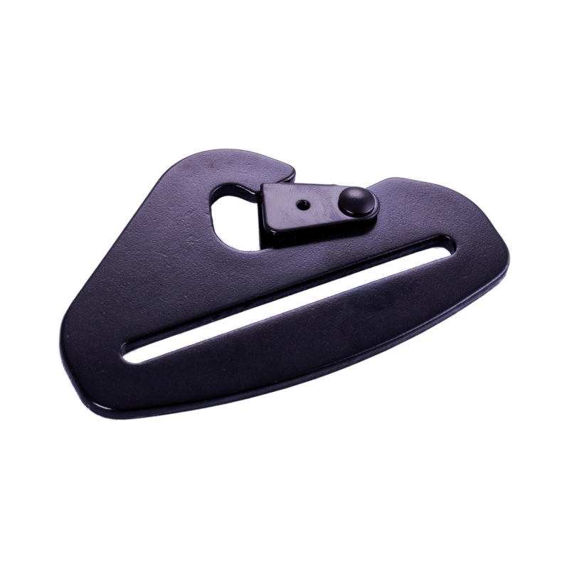 RaceQuip Snap Hook End Seat Belt Mounting Hardware / Fits 3 In. Belts / Forged Steel - Black - 700940RQP