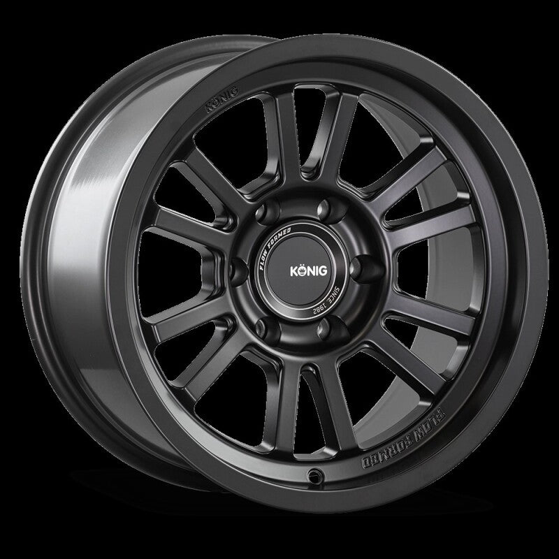 Konig HT1 17X9 5X127 ET-12 Matte Black - H1975127N125