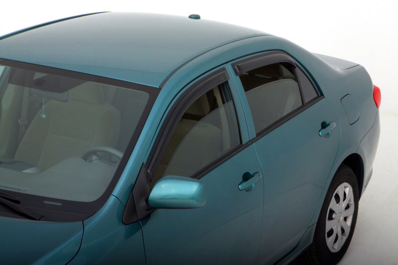 AVS 09-13 Toyota Corolla Ventvisor Outside Mount Window Deflectors 4pc - Smoke - 94073