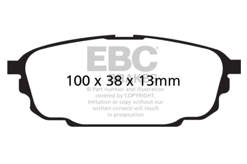 EBC 01-04 Mazda Protege 2.0 (Rear Rotors) Redstuff Rear Brake Pads - DP31700C