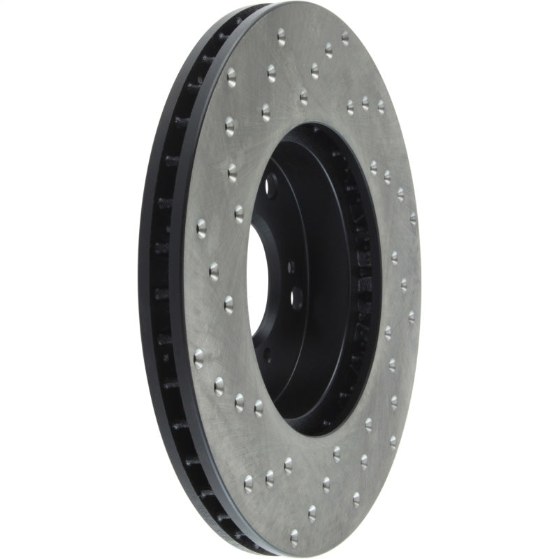 StopTech 06-18 Honda Civic Cryo Drilled Sport Left Front Rotor - 128.40036CL
