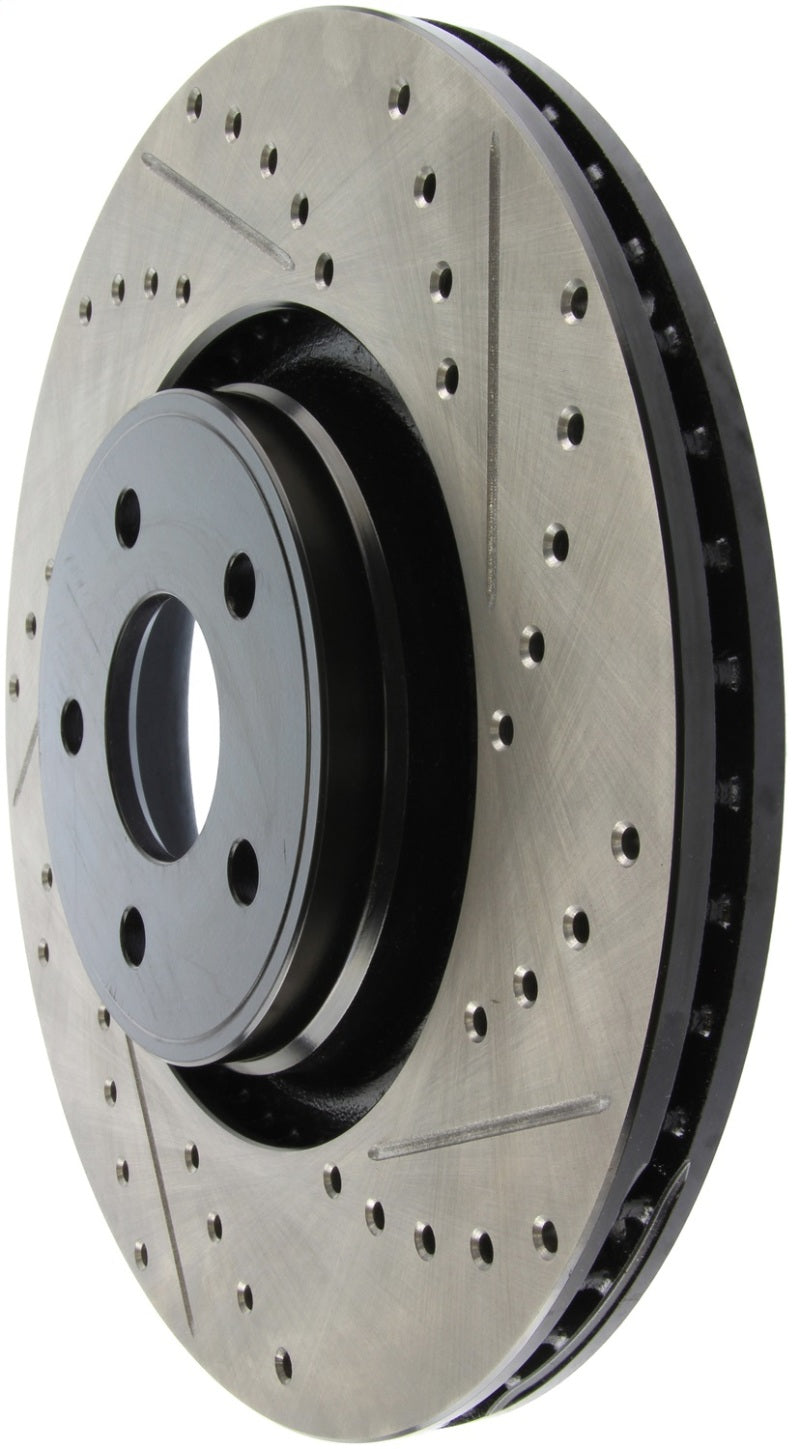 StopTech 14+ Ford Focus ST w/ 335mm Brakes Front Left Slotted & Drilled Rotor - 127.65146L