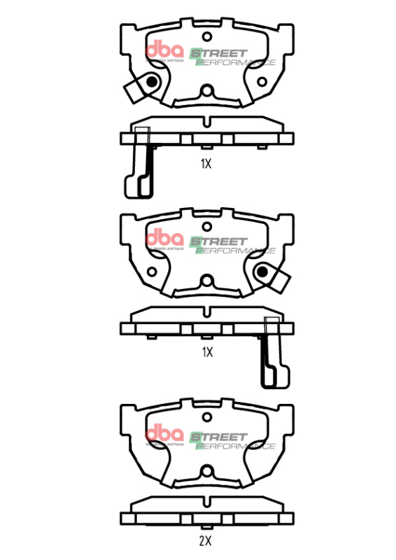 DBA 89-93 Nissan Skyline GTS R32 SP Performance Rear Brake Pads - DB325SP