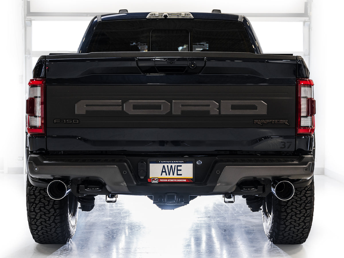 AWE Gen 3 Raptor SwitchPath Exhaust  - Chrome Silver Tips - 3025-32356