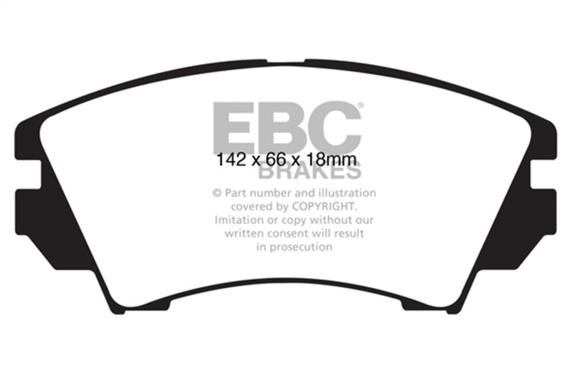 EBC 10+ Chevrolet Equinox 2.4 Greenstuff Front Brake Pads - DP62014