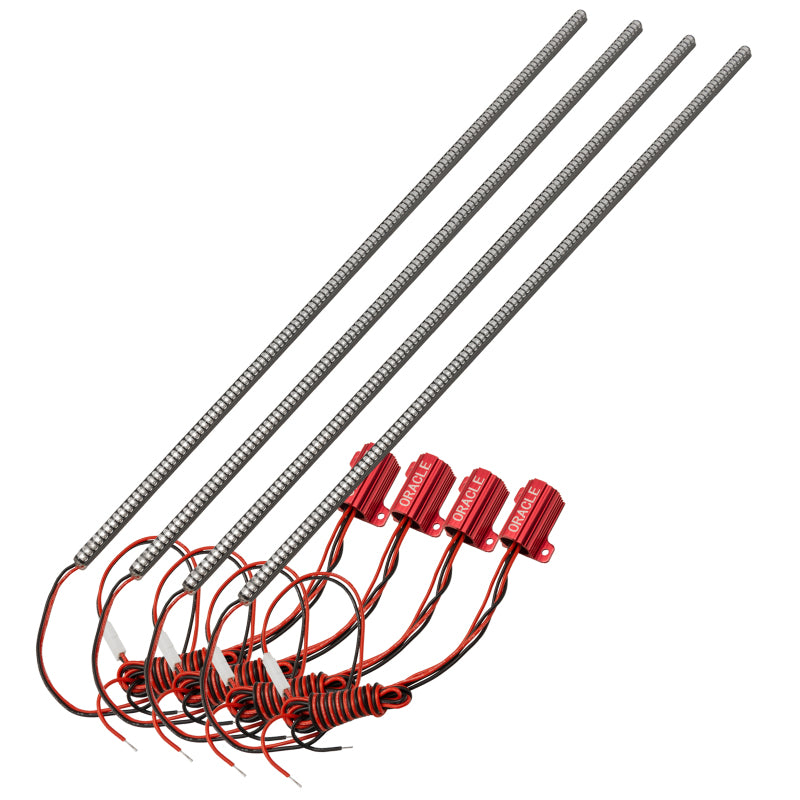 Oracle Dodge Challenger 08-14 Afterburner Center Section (4 pcs) - Red SEE WARRANTY - 1337-003