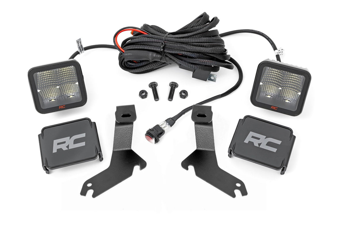 LED Light Kit | Ditch Mount | 2&quot; Spectrum Pair | Spot | Chevy Silverado 1500 (99-06)