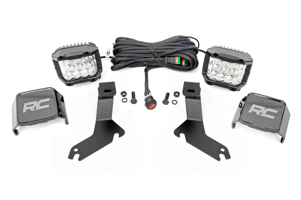 LED Light Kit | Ditch Mount |  3&quot; OSRAM | Wide | Chevy Silverado 1500 (99-06)